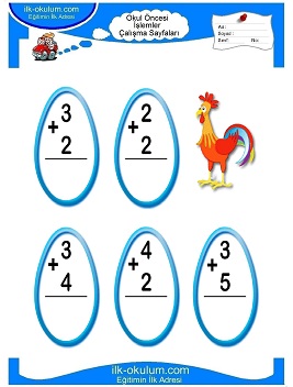 Çocuklar İçin toplam işlemi yaprak testleri 